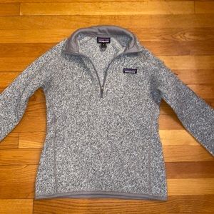 Patagonia Better Sweater quarter zip pullover (birch white) XS